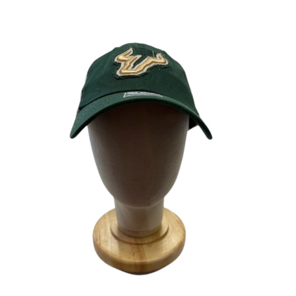 NWOT 47 Brand Trucker Hat USF Bulls Logo Stretch Fit Cap Green Khaki Unisex S/M